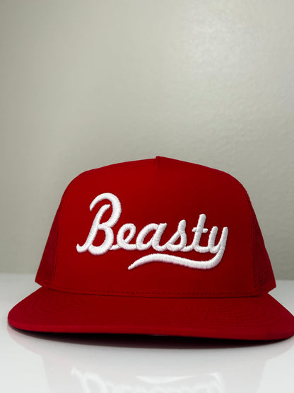 🧢 Beasty Solutions Cursive Trucker Hat- Clean Hustle edition